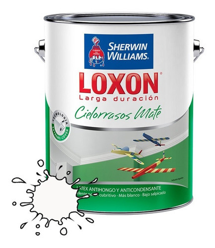 Loxon Latex Cielorrasos Mate Antihongo X 10 Lt 0