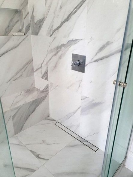 Atrim Fluenza Desagüe Rejilla Lineal Cerámic 30cmx7cm Acero 1