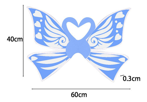 Asas De Fada Para Meninas, Asas De Anjo Com Tiras Azul 1