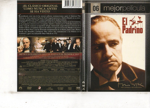 El Padrino (1972) (mejor Película 06) - Dvd Original - Mcbmi 0