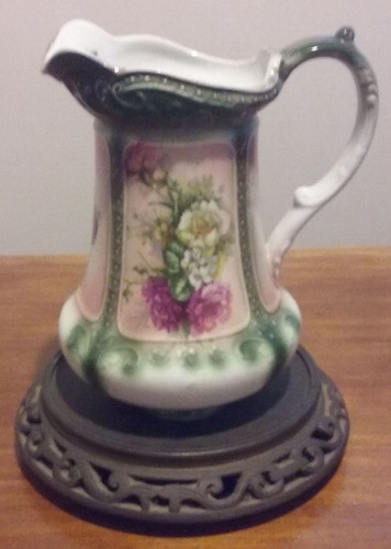 Jarra Antigua Stanley Pottery Burslem Con Base 0