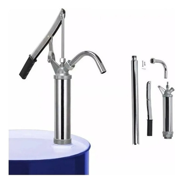 Bomba Rotativa Manual Trasvase Aceite 200 Lts A Palanca X2 1