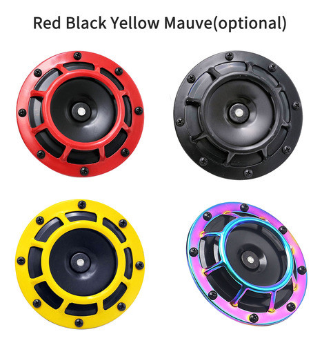 Car Horn Twin Kit Horn High 125 Mm Buzina 2 Unidades De Moto 1
