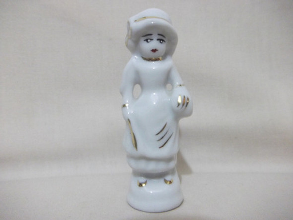 B. Antigo - Menina Ou Boneca Miniatura Em Porcelana Alemã 0