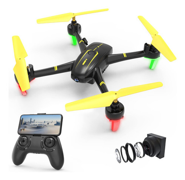 Elinoover Drone Con Cmara Para Adultos Y Nios, 1080p Hd Fpv 0