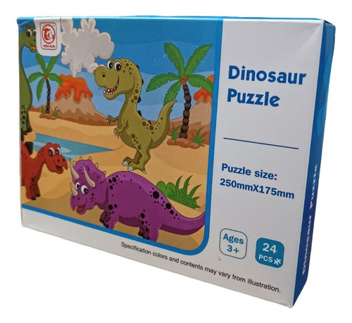 Puzzle Dinosaurios 24 Piezas 25x17cm 0