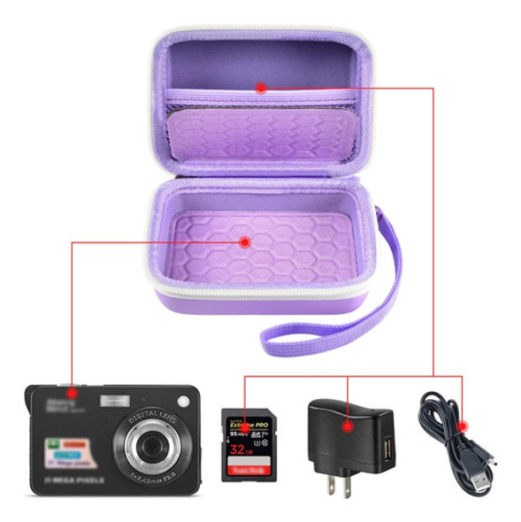 Estuche Protector De Camara Comecase Para Viajes Purpura 1