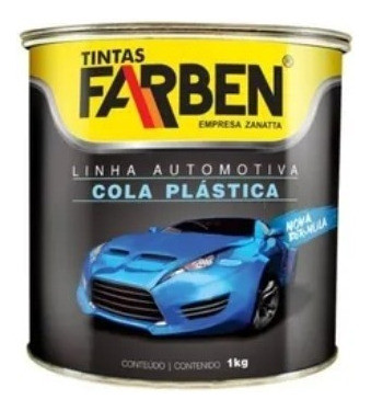 Masilla Plástica Automotriz - Farben - Cola Plástica  1 Kg. 1