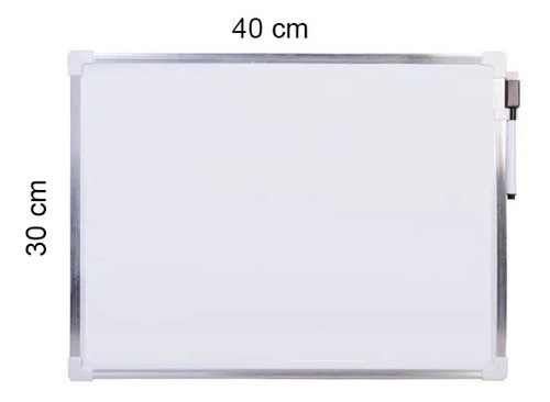 Quadro Branco Lousa 40x30 Magnética Planner Caneta Apagador 1