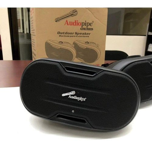 Juego De Bafles Audiopipe Odp-ov24 Negro Para Exrerior 1
