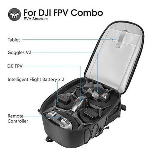 Mochila Profesional Para Dji Fpv Combo Y Accesorios Smatree 1