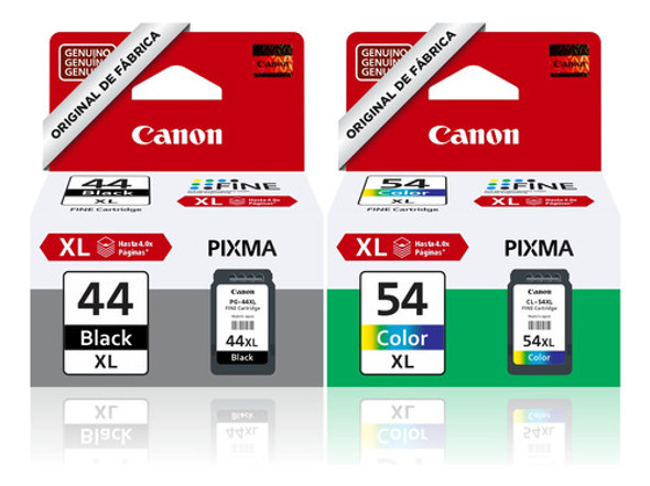 Kit Cartuchos Originais Canon Pg-44xl E Cl-54xl E481 E401 1