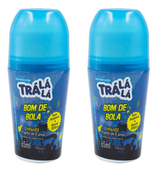 Desodorante Roll On Infantil Bom De Bola 65ml (2 Uni) 0 Desodorante Roll On Infantil Bom De Bola 65ml (2 Uni) 0