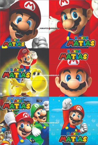 35 Rompecabeza Iman Souvenirs Personalizado Super Mario Bros 0