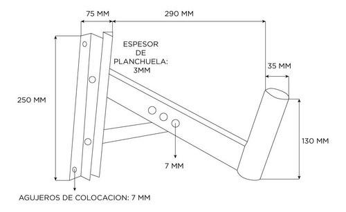 Soporte Para Pared Bafle 3 Movimientos 45 Kg Jk4 Xpro S221 1