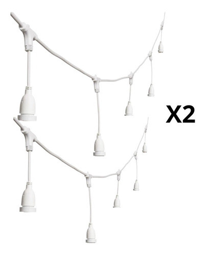 Guirnalda De Luces Estancas Ip64 Selladas Para Lluvia 20mt 0