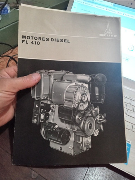 Antiguo Folleto Deutz Motores Diesel Fl 410 - 1967 Alemania 0