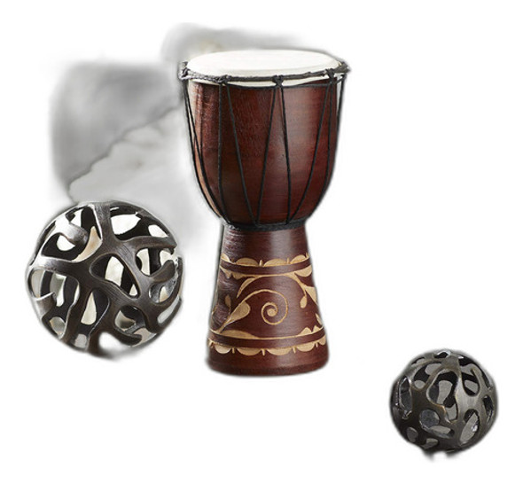 Deco Madera Y Piel  Djembe 0