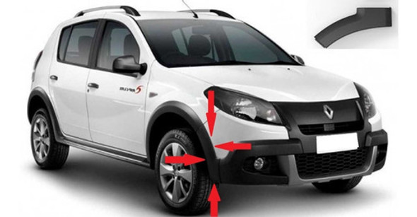 Sandero Stepway 2011 2013 Fender Paragolpe Delantero Derecho 0 Sandero Stepway 2011 2013 Fender Paragolpe Delantero Derecho 0