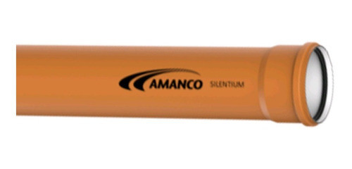 Caño Silentium Con Orign 110mm X 1,5m/esp. 2,7mm Amanco 1
