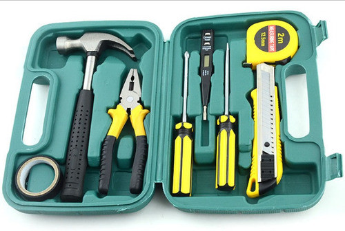 9pcs Hogar Al Aire Libre De Múltiples Funciones Metal Herram 0