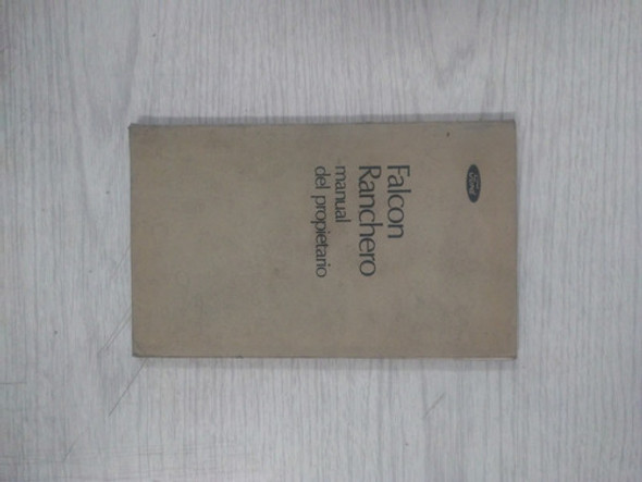 Manual Del Propietario, Ford Falcon Ranchero 0