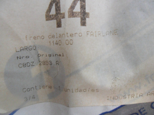 Cable De Freno De Mano De Ford Fairlane Parte Delantera 1