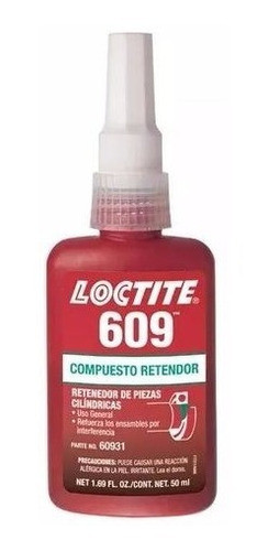 Fijación De Partes Retenedor De Piezas Loctite 609 X 50 Ml 0