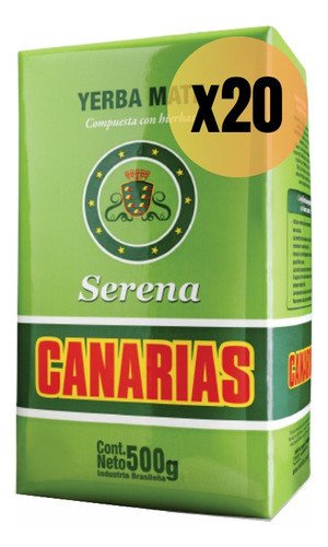 Yerba Mate Canarias Serena Compuesta 20x500gr 1