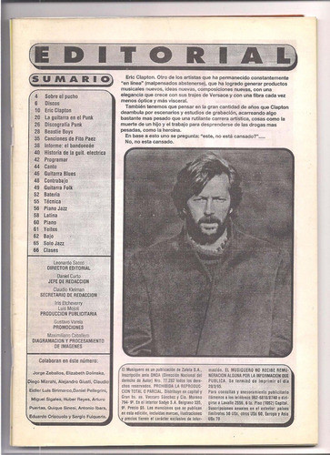 Revista El Musiquero N° 103 Clapton Fito Paez Punkrock B5 1
