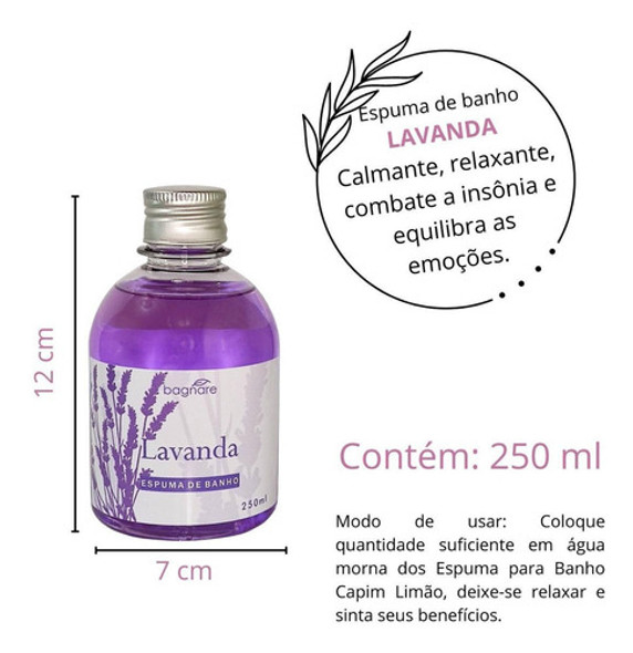 Kit 2 Sais + 2 Espumas De Banheira Hidro Bamboo E Lavanda 1