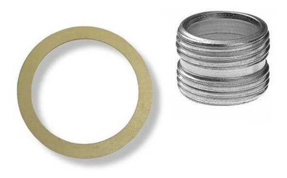 Niple 1  Rosca Y  Guarnicion De Fibra Para Unir Radiador 0