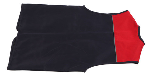 Colete De Trabalho Vermelho E Azul Marinho Com Zíper De Visi 0