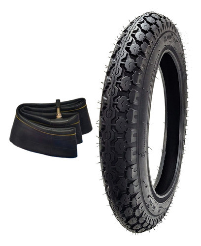 Cubierta Trasera + Camara Moto Keller Crono Classic Kn-8 110 0