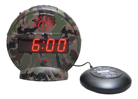 Sonicalert Bunker Bomb Extra Loud Despertador Vibratorio 0