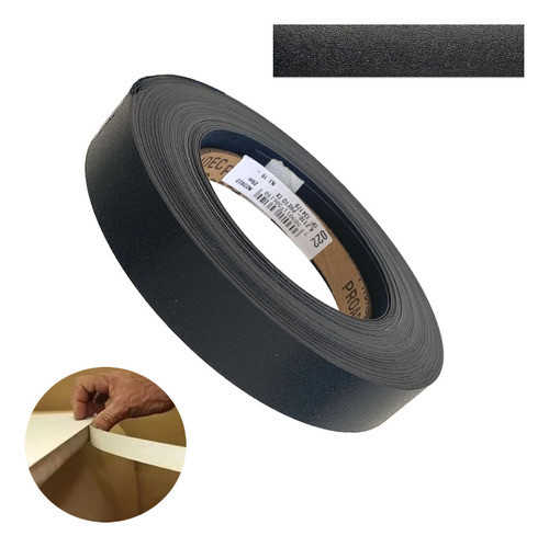 Fita De Borda Pvc Preto Tx 22mm X 20m Proadec 0