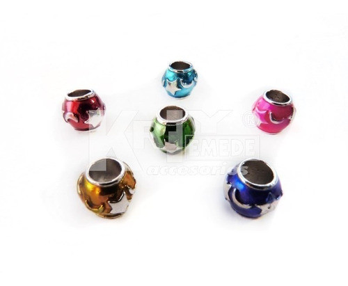Dije Acerado Estrellas Esmaltadas Surtidas Por Mayor X 12 U. 0