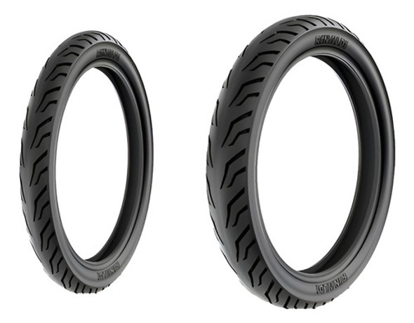 Cubierta Kit 90/90-18 Y 275-18 Ss48 Tubelless Con Valvulas 0