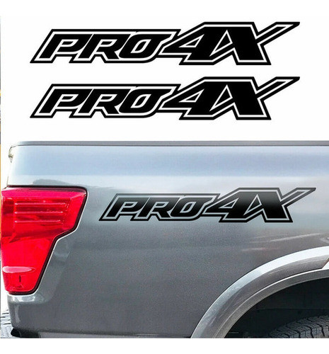 Calco Nissan Pro4x  Vinilo Sticker 2 Unidades 0