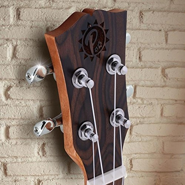 Pyle Spruce Wood Soprano Ukelele Spruce Face Black Walnut La 1