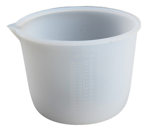 Vaso Silicona Taza Medidor De 1 L 0