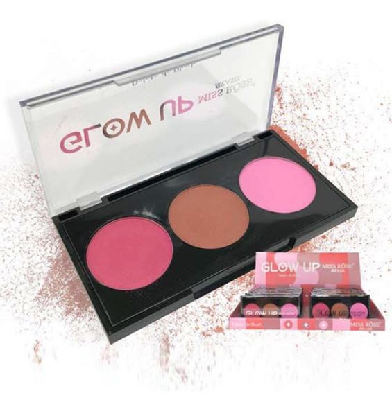 Miss Rôse - Paleta De Blush Ms003 - Box C/16 Und 0