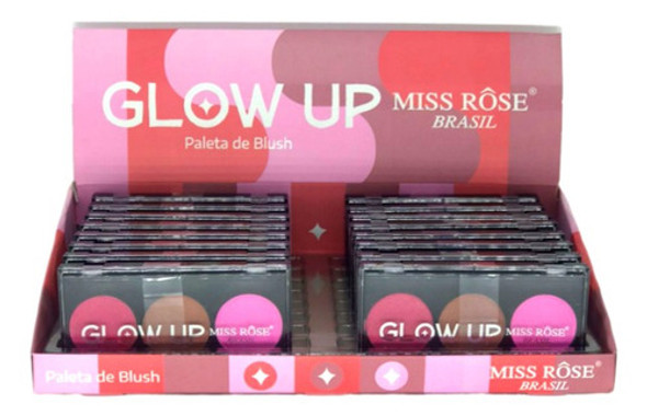 Miss Rôse - Paleta De Blush Ms003 - Box C/16 Und 1