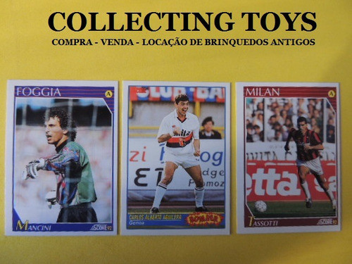 Cards De Futebol Italiano- Aguilera- Mancini-tassoti- (j 81) 0