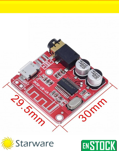 Modulo Audio Receptor Bluetooth Ble 4 1 Stereo Miniplug 1