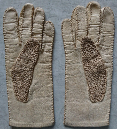 Guantes Antiguos Largo Total 21cm  Largo Indice 6cm 0