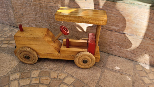 Tractor De Madera.juguete Infantil 1