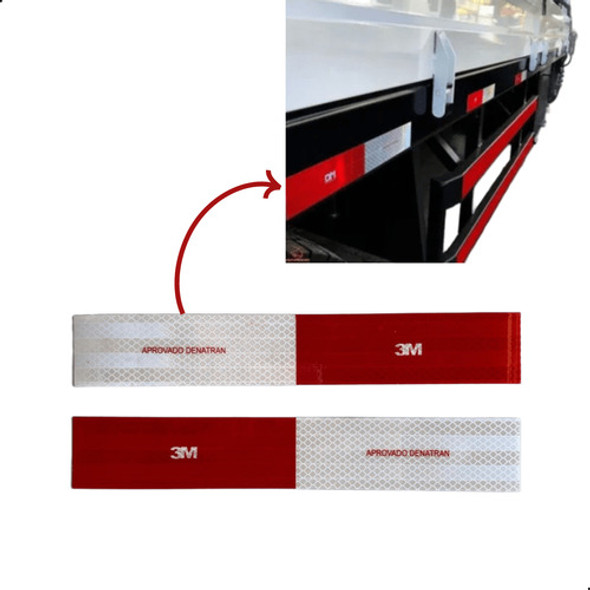 Kit 40 Faixas Refletiva 3m Lateral Caminhão Carreta Trailer 1