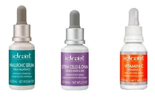 Kit Antiedad Idraet X3 Rejuvenecimiento Vit C Hialuronico 0 Kit Antiedad Idraet X3 Rejuvenecimiento Vit C Hialuronico 0