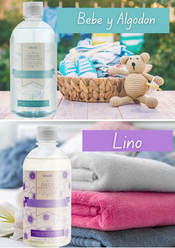 Deco Esencias - Aromatizante Bebé Y Algodón - Bagués 500ml 1
